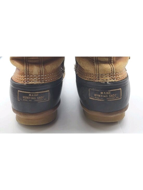 Vintage L.L. Bean Maine Hunting Shoe Boot Mens 10 Usa Made Duck boots Gorpcore main image 12